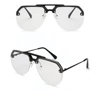 HPIRME Half-frame Glasses Hip-hop Men and Women's(1)