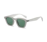 HPIRME Ladies Glasses for Men Vintage Luxury Punk Rivet Shades Uv400(Gray-Green)