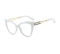 HPIRME Ladies Glasses Women Female Gradient Vintage Luxury Punk Shades Uv400(White)