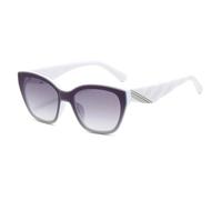 HPIRME Ladies Glasses Women Vintage Luxury Punk Shades Uv400(White-Gray)