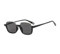 HPIRME Luxury Half Frame Sunglasses for Women Vintage Gradient Uv400 Men Retro Shade(Black)