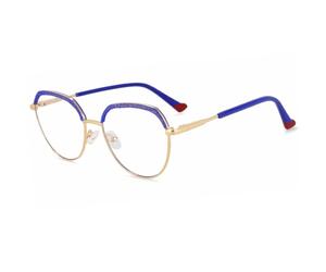 HPIRME Luxury Metal Frame Sunglasses Large Frame Cat Eye