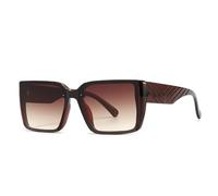 HPIRME Luxury Punk Glasses Women Glasses Men Shades Uv400 Fashion(Tea)