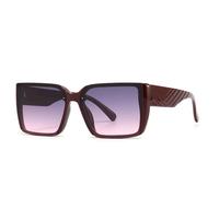 HPIRME Luxury Punk Glasses Women Men Shades Uv400 Fashion(Red)