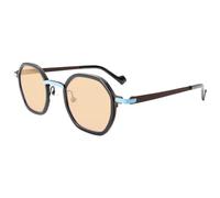 HPIRME Luxury Sunglasses for Women Men Polarized Uv400 Protection Geometric Frame Acetate Metal(C1)
