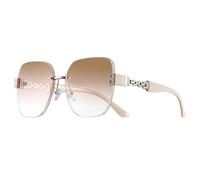 HPIRME Luxury Sunglasses Women Fashion Square Rimless Sun Glasses Female Shades Ladies Uv400(C3 Gradient Brown)