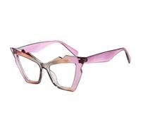 HPIRME Luxury Vintage Oversized Glasses Women Gradient Men Punk Big Frame Uv40(PurpleGray)