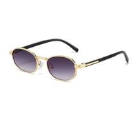 HPIRME Luxury Vintage Small Oval Frame Sunglasses Ladies Uv400