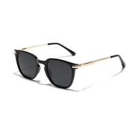 HPIRME Material Polarized Glasses Male Tac Lenses Men Outdoor Uv Protection(Golden Black)
