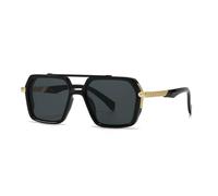 HPIRME Men's Sunglasses Retro Double Bridge Frame(MULTI)