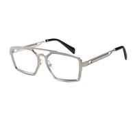 HPIRME Metal Double Beam Retro Men's Glasses Luxury Women's Outdoor Screen Mirrors Driving Mirrors Uv400(Silver)