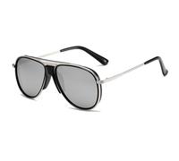 HPIRME Metal Glasses Men Women Vintage Retro Driving Uv400 Fashion Shades(C3)