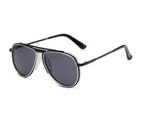 HPIRME Metal Glasses Men Women Vintage Retro Driving Uv400 Fashion Shades(C5)