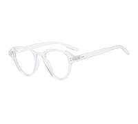 HPIRME Mi Nail Small Frame Glasses Fashion Retro Oval Frame Street Shooting(transparent clear)
