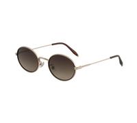 HPIRME Oval Shaped Women's Metal Glasses Fashion Retro Light Luxury Screen Mirrors Men's Punk(Tea gray)