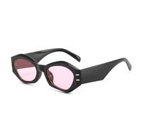 HPIRME Oval Sunglasses Ladies Fashion Round Frame Mirror Vintage(heifen)