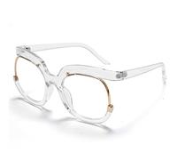 HPIRME Oversized Glasses Frames Women Female Eyeglasses Men Eyewear Spectical Optical Frames,10,One size