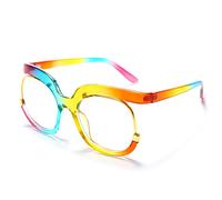 HPIRME Oversized Glasses Frames Women Female Eyeglasses Men Eyewear Spectical Optical Frames,13,One size