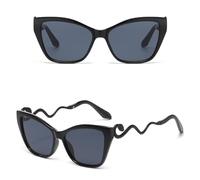 HPIRME Oversized Glasses Women Gradient Outdoor Decor Shades Luxury Uv400(2pcs z01)