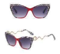 HPIRME Oversized Glasses Women Gradient Outdoor Decor Shades Luxury Uv400(2pcs z03)