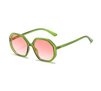 HPIRME Oversized Irregular Glasses Polygonal Octagonal Glasses Lenses Outdoor Sports Eyewear Ladies Shade Uv400(5)