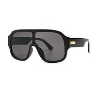 HPIRME Oversized One Lens Square Sunglasses Men Women Goggle Shades Uv400 Vintage Glasses,1,One size