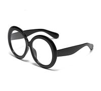 HPIRME Oversized Round Cat Eye Sunglasses for Women Gradient Patchwork Big Sun Glasses Female Shades Party, 2, One Size