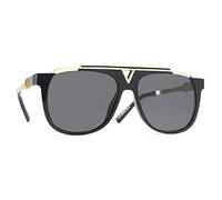 HPIRME Oversized Square Sunglasses Women Men Vintage Mirror Gradient Lens Metal Sun Glasses For Female UV400,1,One size