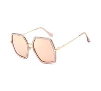 HPIRME Oversized Sunglasses for Women Irregular Hexagonal Fashion Large Frame Uv400(C3)