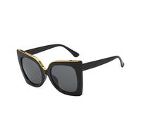 HPIRME Oversized Sunglasses Lady Oversized Cat Eye Sunglasses Women Glasses UV400,Blakc Gray,one size