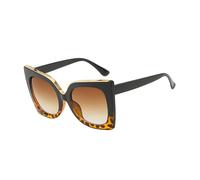 HPIRME Oversized Sunglasses Lady Oversized Cat Eye Sunglasses Women Glasses UV400,Gradient Tea,one size