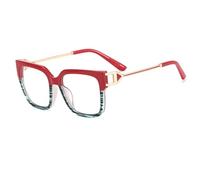 HPIRME Oversized Tr90 Sunglasses Luxury(C3RedBlue)