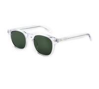 HPIRME Polarized Driving Transparent Round Vintage Men Women Gradient Colors Uv Protection(Clear)