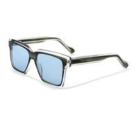 HPIRME Polarized Sunglasses Acetate Large Frame Frame Color Blocking Uv400(C02 BLUE)