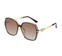 HPIRME Polarized Sunglasses Women Big Frame Retro(5)