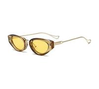 HPIRME Punk Glasses Women Luxury Vintage Oval Ladies Fashion Outdoor Shades(6)