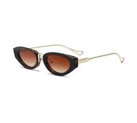 HPIRME Punk Glasses Women Luxury Vintage Oval Ladies Fashion Outdoor Shades(C3)