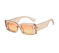 HPIRME Punk Glasses Women Retro Shades Uv400 Female Outdoor(LightBrown-Orange)