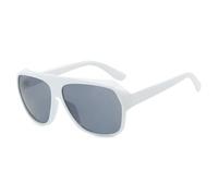 HPIRME Punk Oversized Frame Women Glasses Vintage Men Uv400(White Gray)