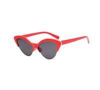 HPIRME Red Cateye Glasses for Women Vintage Gradient Ladies Eyewear Female Cat Eye Sunglasses,2,one size