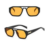 HPIRME Retro Double Bridge Polygon Glasses Uv400 Polarized Clear Gradient Fashion Shades(2)