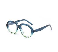HPIRME Retro Fashion Oversize Glasses Women Men Vintage Uv400 Outdoor Shades(Blue Clear)