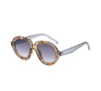 HPIRME Retro Fashion Oversize Glasses Women Men Vintage Uv400 Outdoor Shades(Floral Grey)