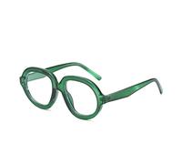 HPIRME Retro Fashion Oversize Glasses Women Men Vintage Uv400 Outdoor Shades(Green Clear)