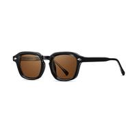 HPIRME Retro Fashion Punk Glasses Women Vintage Uv400 Outdoor Shades(Black Brown)