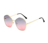 HPIRME Retro Irregular Special Shaped Sunglasses for Women Men Luxury Metal Shades Outdoors Uv400