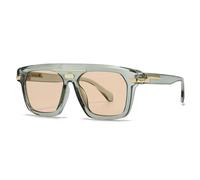 HPIRME Retro Large Frame Sunglasses Street(green)