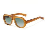 HPIRME Retro Men's Acetate Polarized Sunglasses Round Thick Frame Women Outdoors Uv400(C03 BROWN)