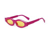 HPIRME Retro Narrow Oval Glasses Women Men Vintage Frame Shades Uv400 Female(5)
