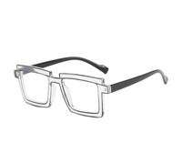 HPIRME Retro Rectangular Glasses Frame Woman Man Square Eyeglasses,one size